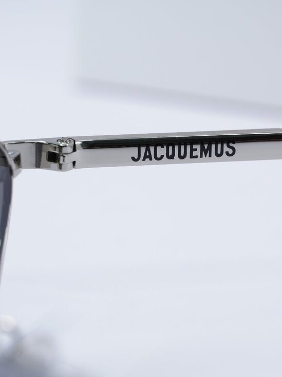 Jacquemus BAMBINO METAL JAC/68 C3 Cat Eye Sunglasses - Silver/Grey - Picture 6 of 12